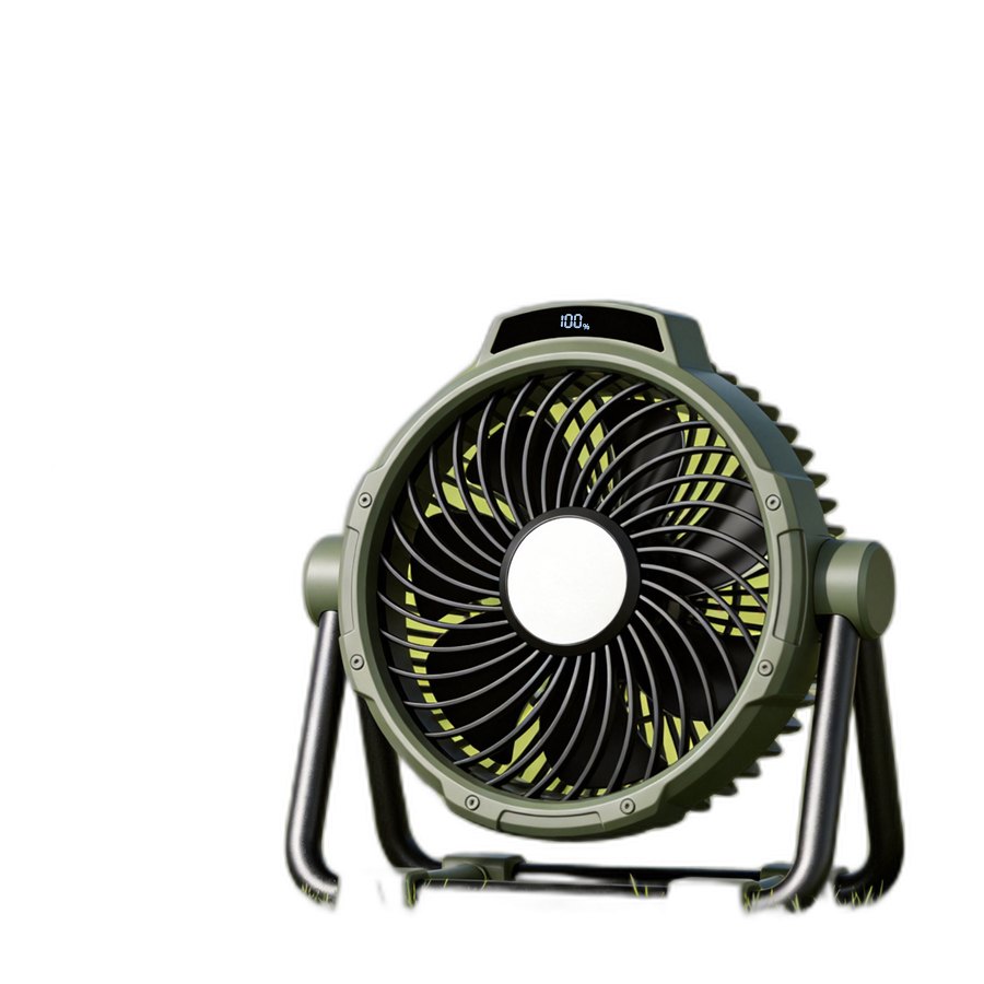 Portable 6 in 1 Outdoor Camping Fan 10000mAh Rechargeable Wireless Tent Ceiling Fan 5 Speed Adjustment Remote Control LED Light